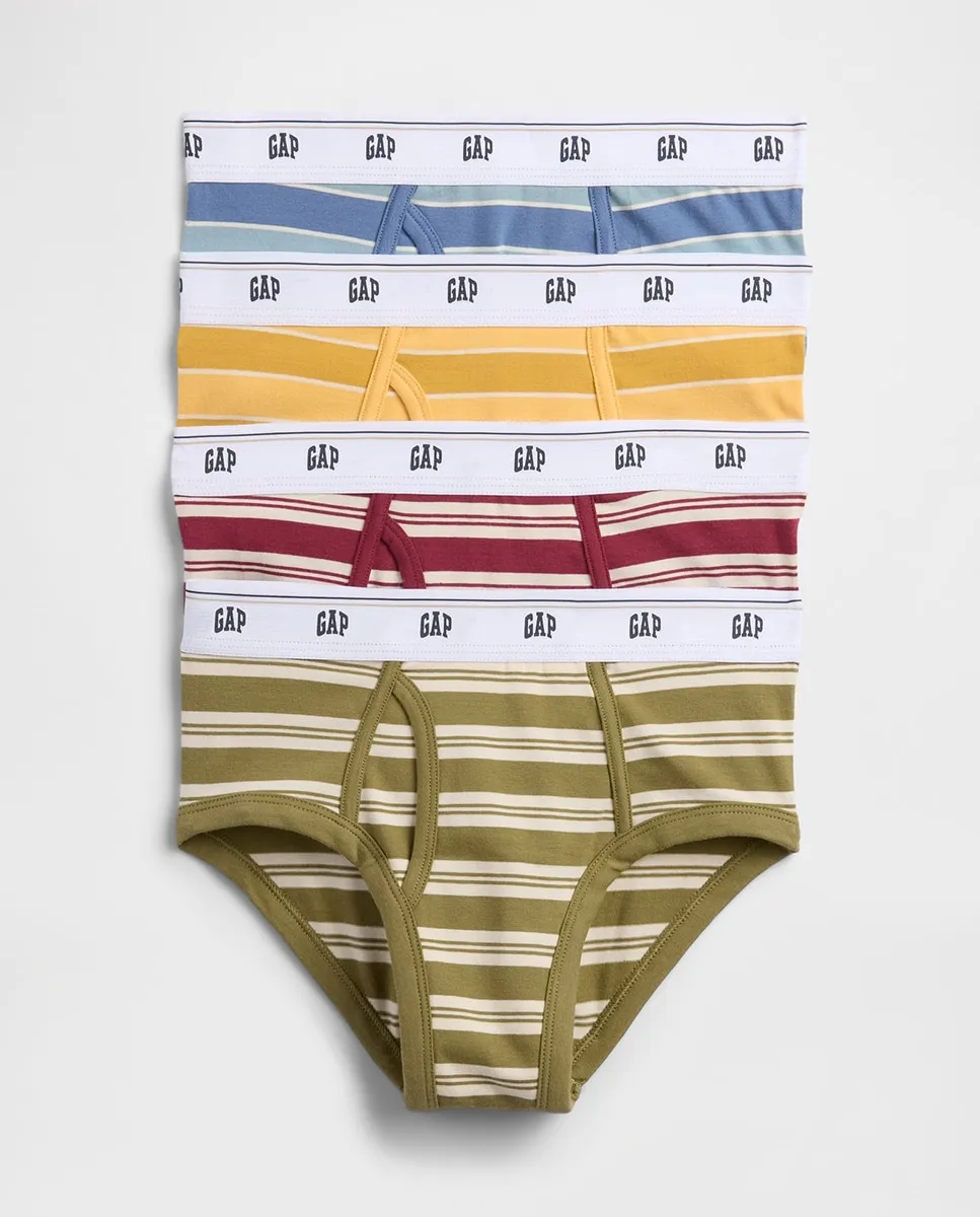 

Набор из 4 детских трусов с полосатым рисунком Gap, мультиколор