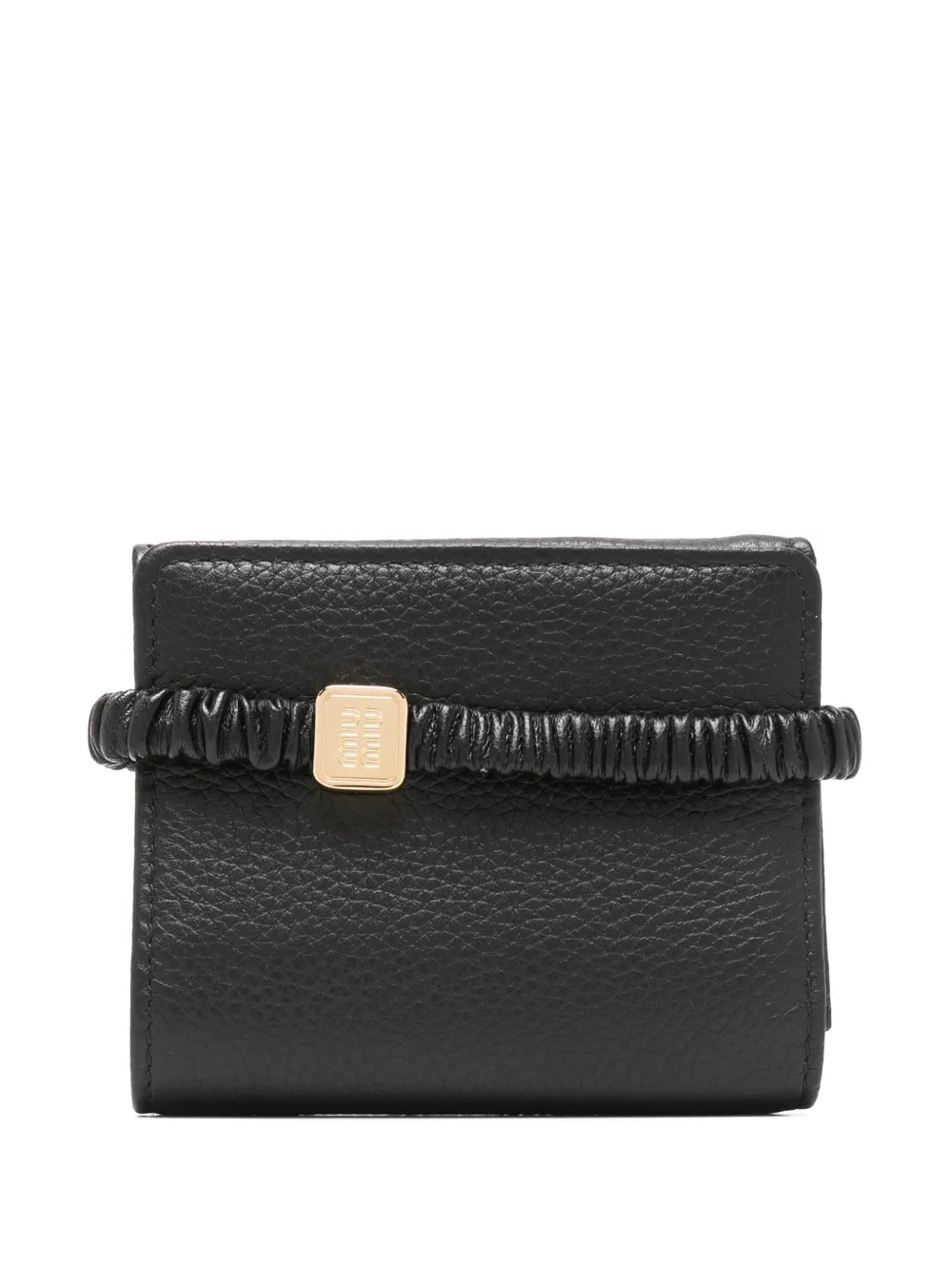 

Складной кошелек MIU MIU, черный
