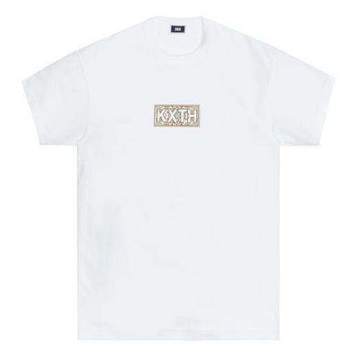

Футболка moroccan tile classic logo tee 'beige' Kith, бежевый