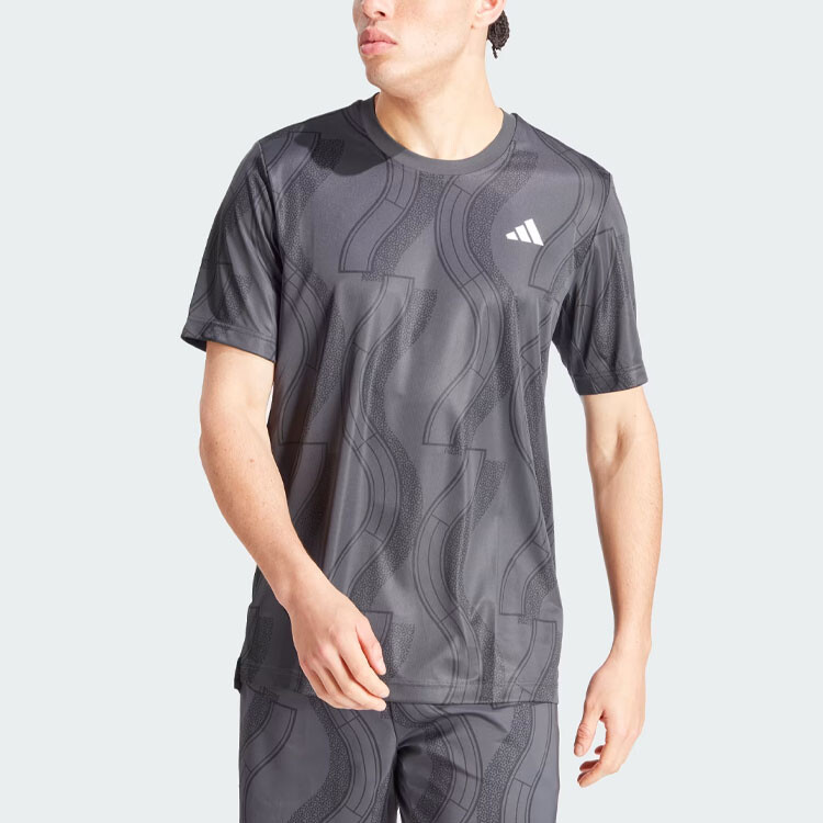 Футболка мужская темно-серая Adidas, темно-серый — фото 2