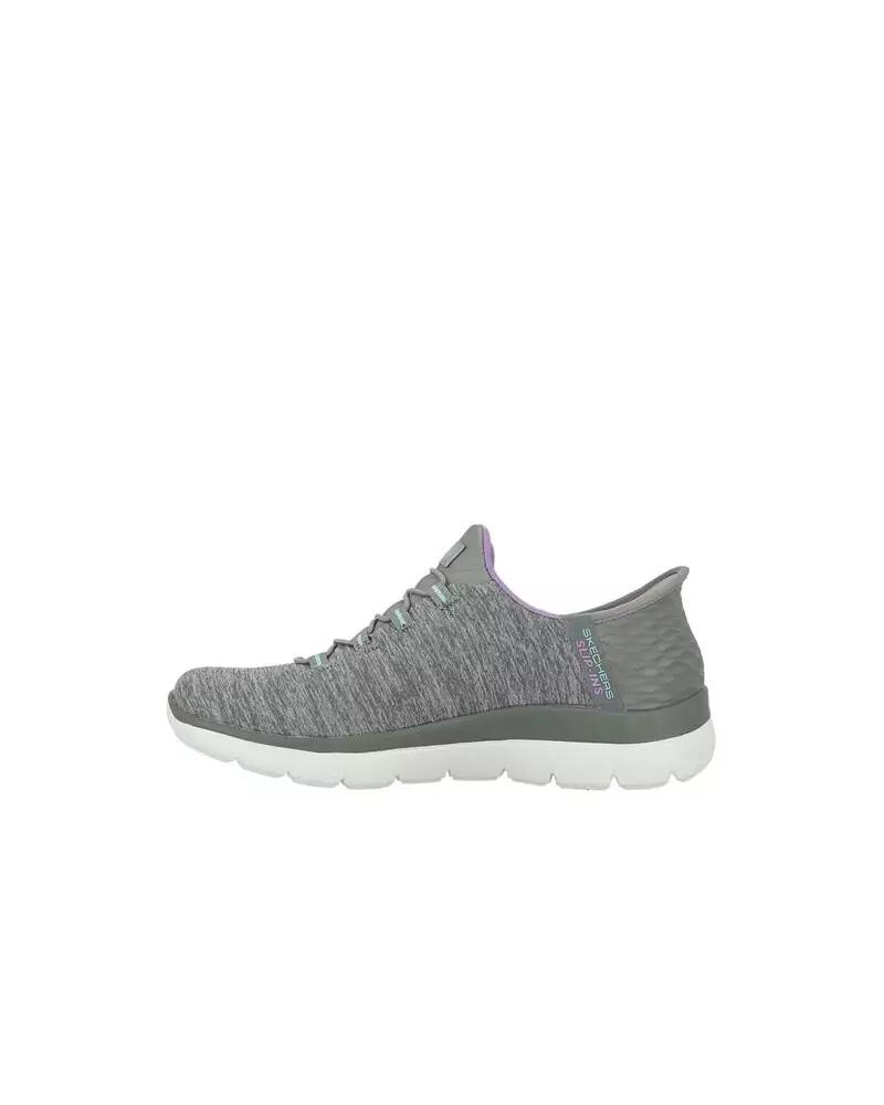 SKECHERS Женские кроссовки SUMMITS DAZZLING HAZE Slip-On, серые/многоцветные — фото 2