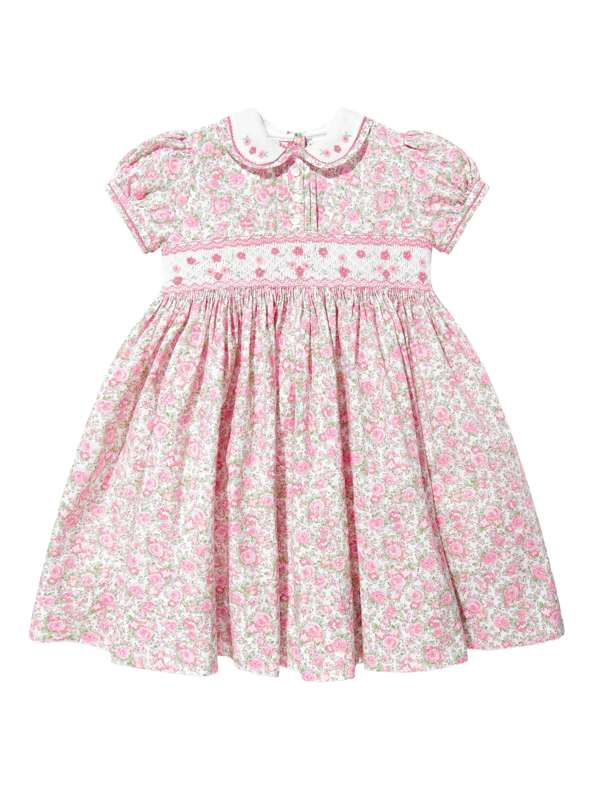 

Платье с короткими рукавами и цветочным принтом Sarah Louise, розовый