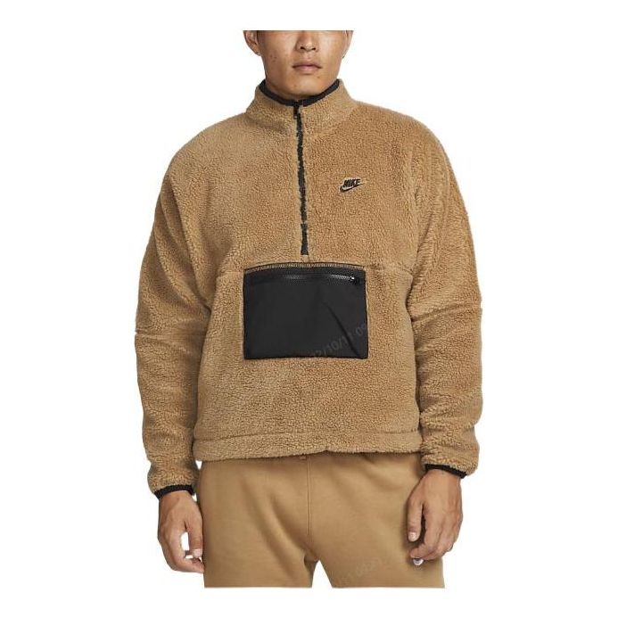 

Куртка Nike Club Winter half-zip fleece jacket 'Tan' DQ4881-258