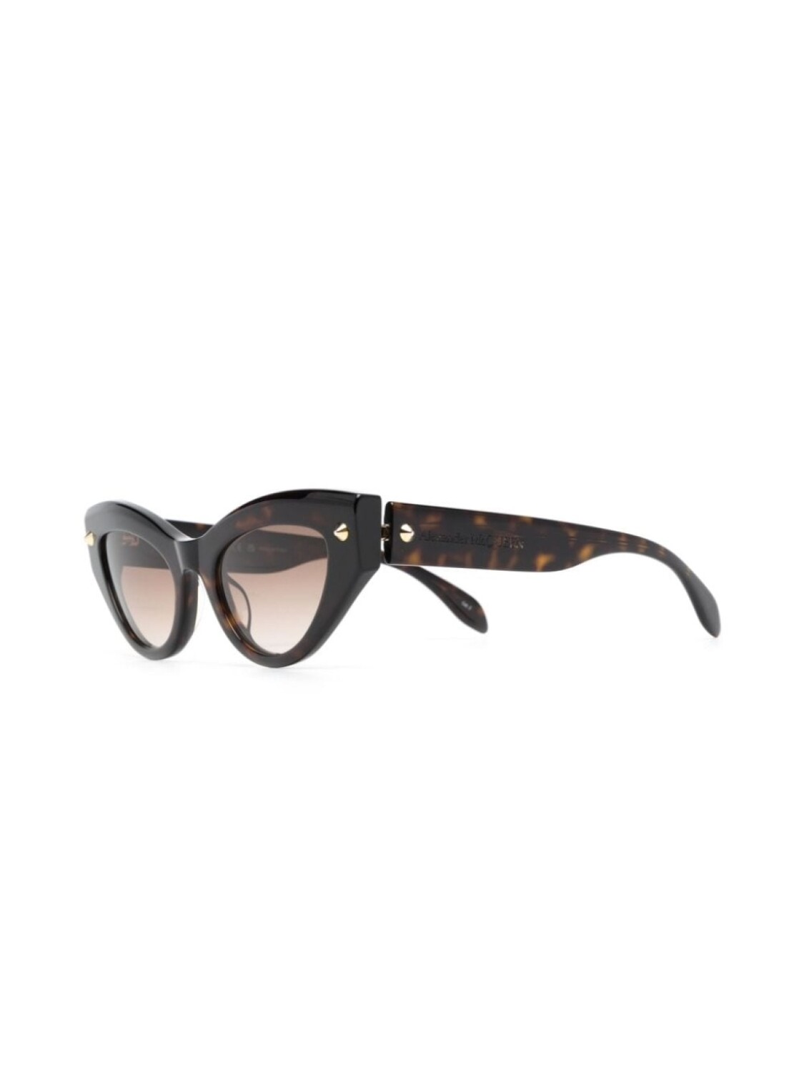 

Alexander McQueen Eyewear солнцезащитные очки в оправе 'кошачий глаз', коричневый