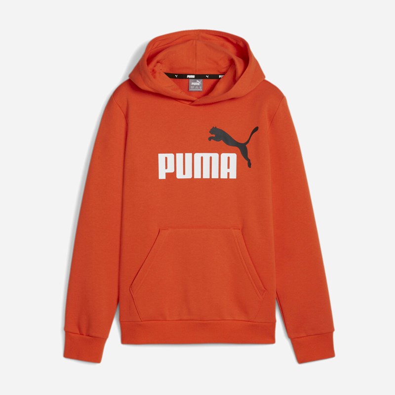 

Детская толстовка с капюшоном ess+ 2 цвета с большим логотипом Puma, красный