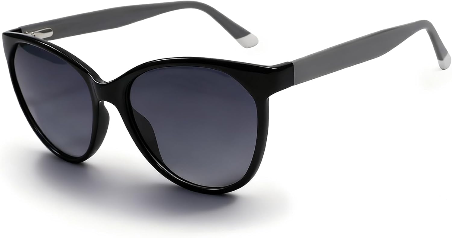 

Премиальные солнцезащитные очки большого овального размера для женщин, поляризованные, с модными линзами UV400, для вождения и активного отдыха на открытом воздухе - LEY9017 Aixinhai, Black/Grey