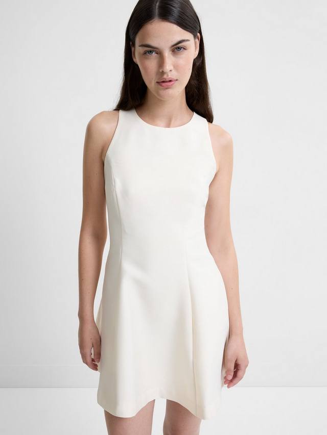 

Мини-платье с драгоценным вырезом и расклешённым подолом French Connection, Porcelain Cream