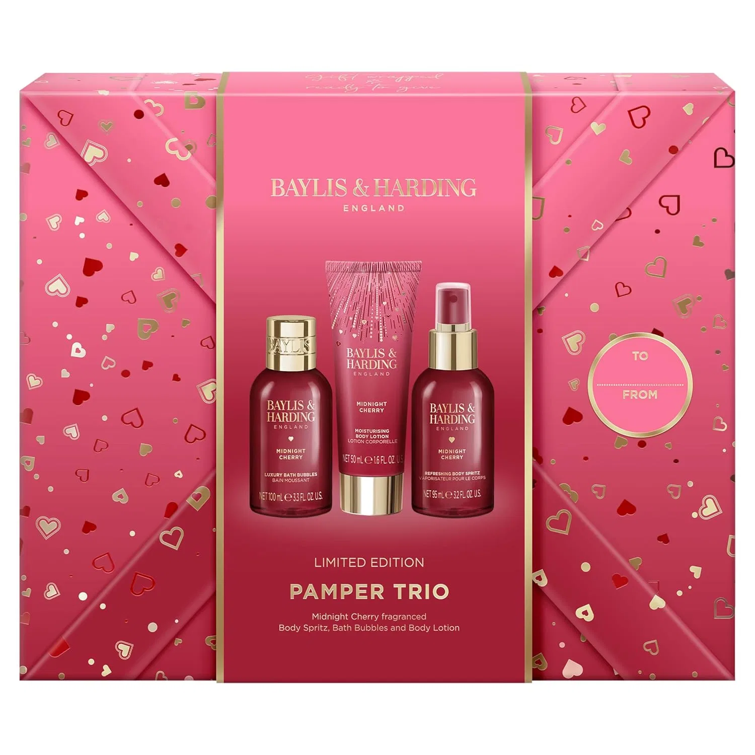 Набор для ухода за телом Baylis & Harding Midnight Cherry, 3 предмета Baylis & Harding