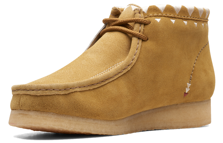 Оригинальные ботинки Wallabee, цвет дубовый мох Clarks, burnt желтый — фото 4