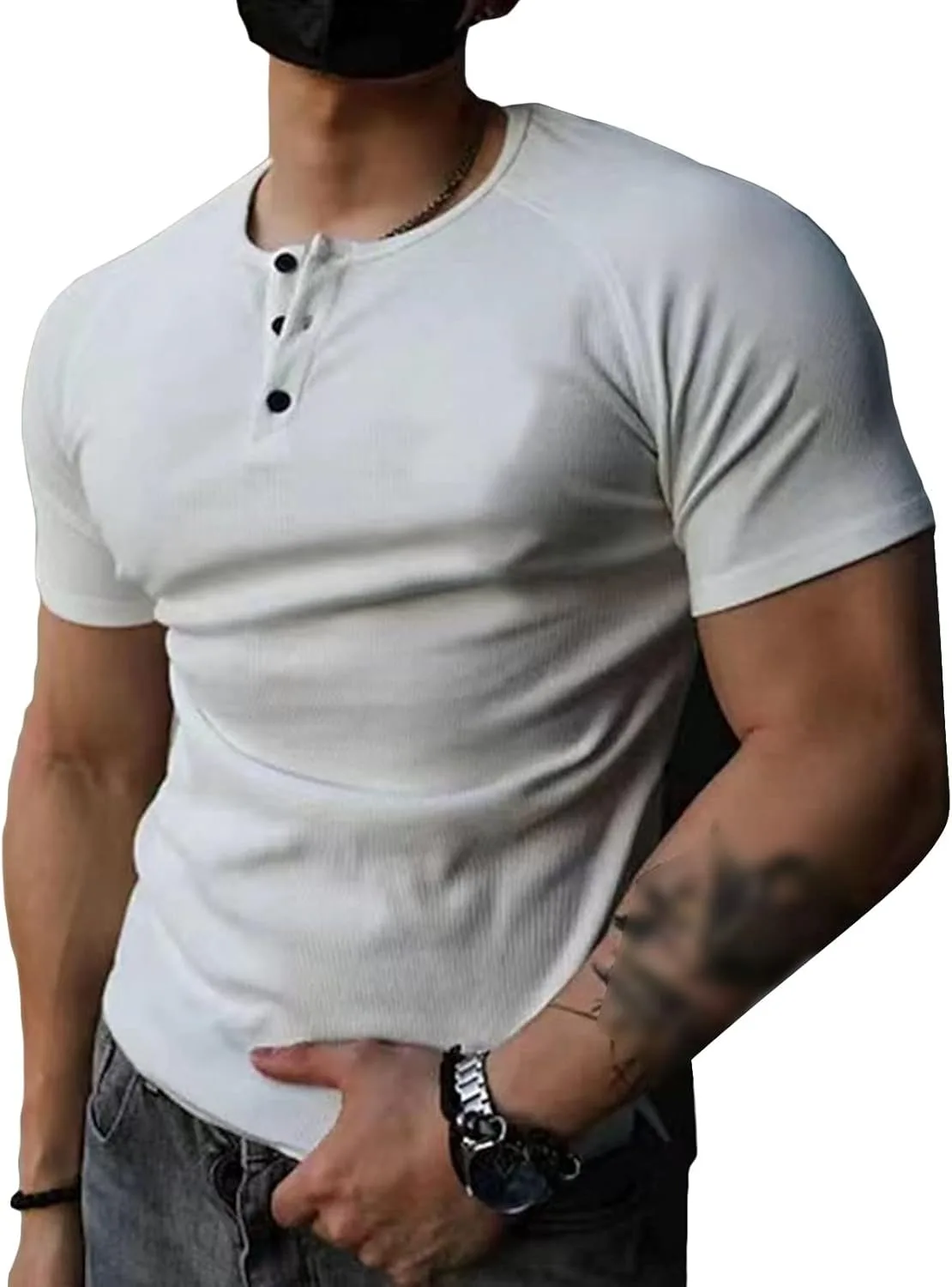 

Футболка Muscle Slim Henley для тренировок