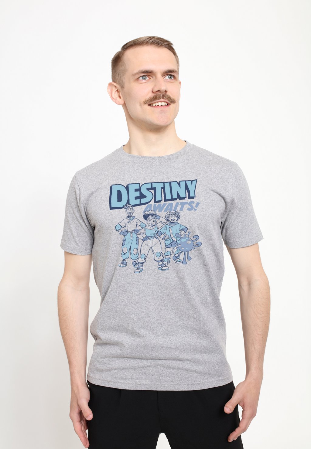 

Футболка с принтом STRANGE WORLD DESTINY AWAITS Henry Tiger, серый