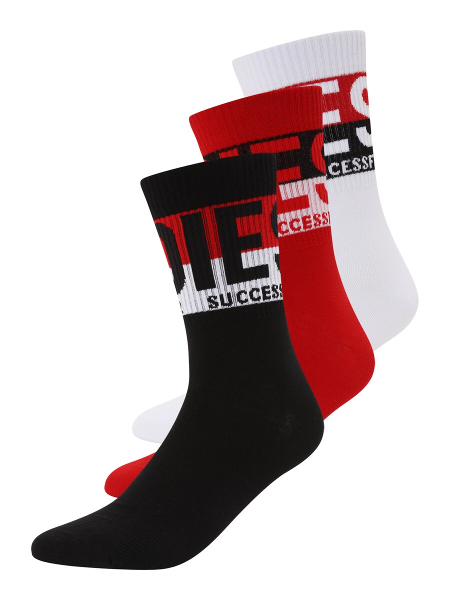 

Носки DIESEL SKM-RAY, цвет Red/Black/White