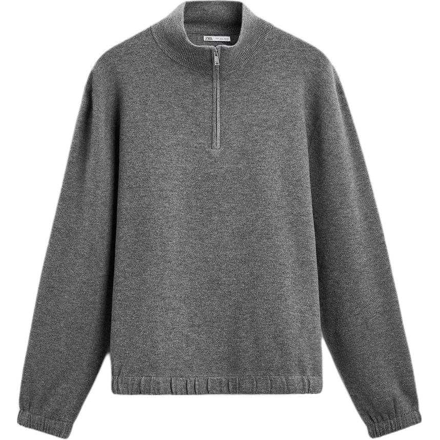 

Свитер мужские серые ZARA, серый