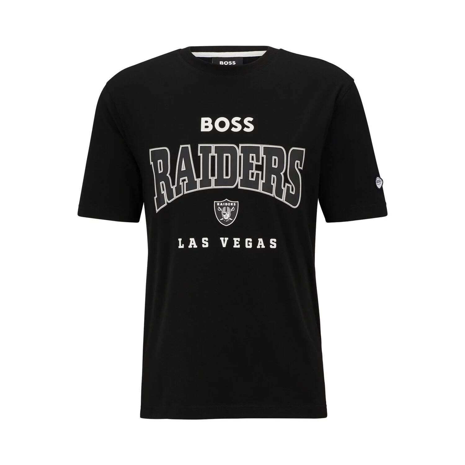 

Мужская черная футболка BOSS X NFL Las Vegas Raiders Huddle, Черный, Мужская черная футболка BOSS X NFL Las Vegas Raiders Huddle