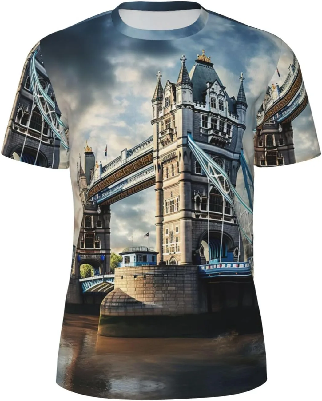 

Футболка с принтом Old Tower Bridge London SDFHU