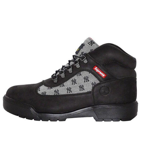 

Кроссовки supreme new york yankees field boots 'black' Timberland, черный