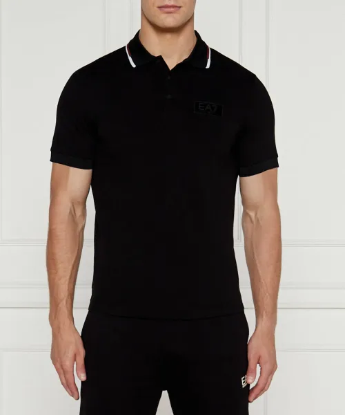 

Футболка поло Slim fit Ea7, черный