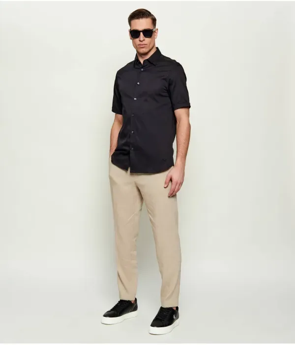 Рубашка regular fit Emporio Armani, черный — фото 2