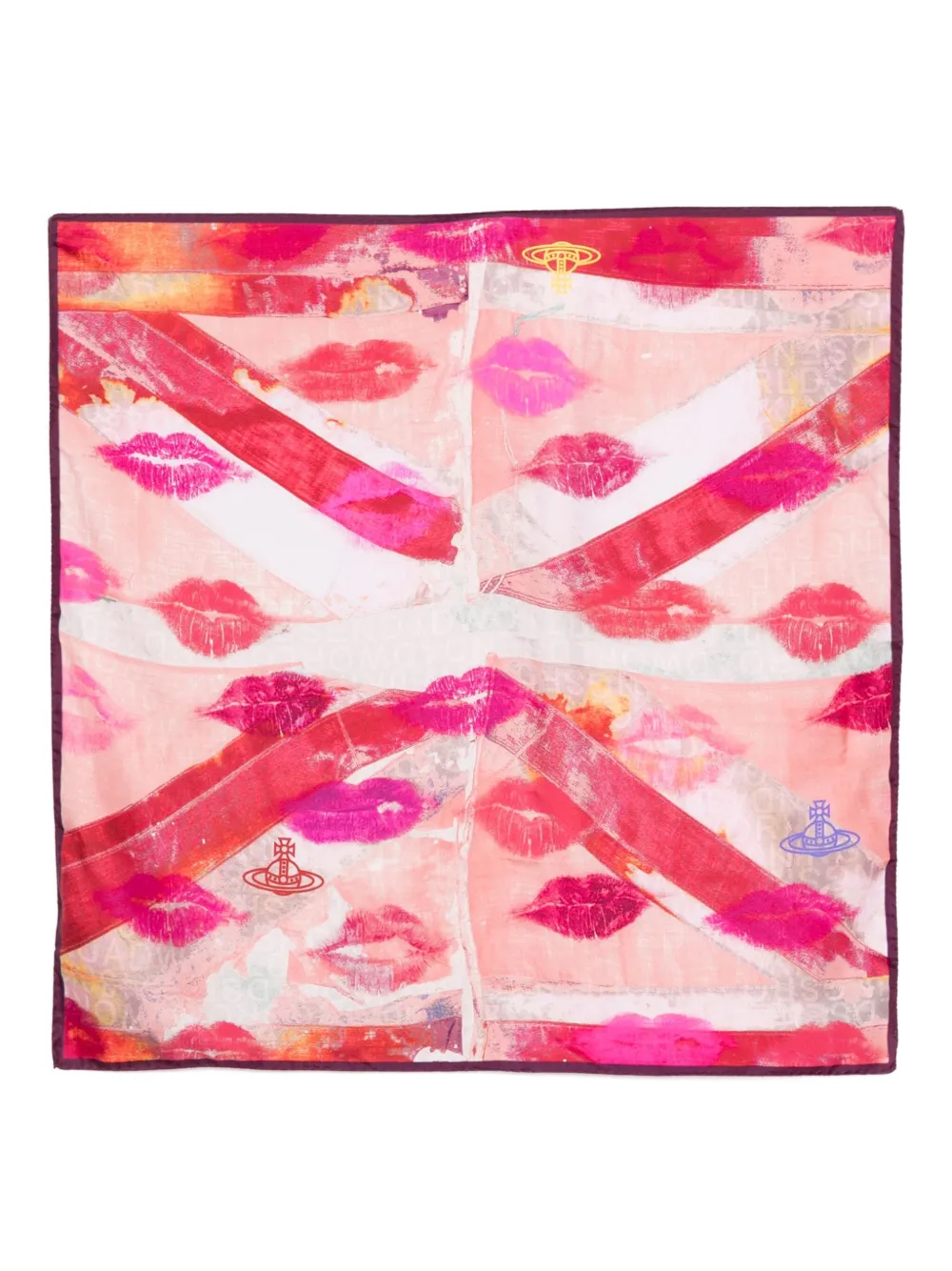 

Платок Union Jack Kiss Vivienne Westwood, розовый