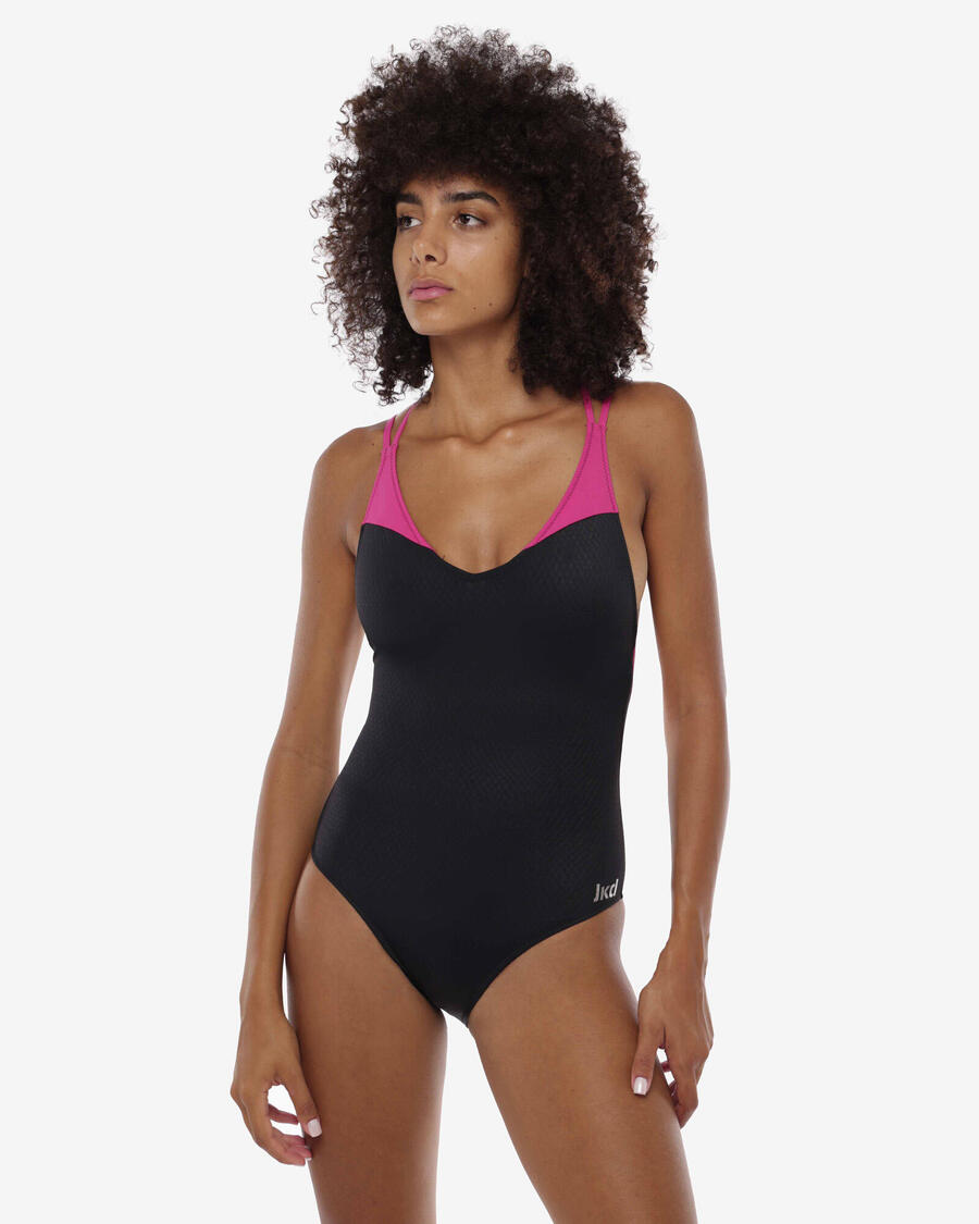 

JAKED Черный синтетический купальник для женщин