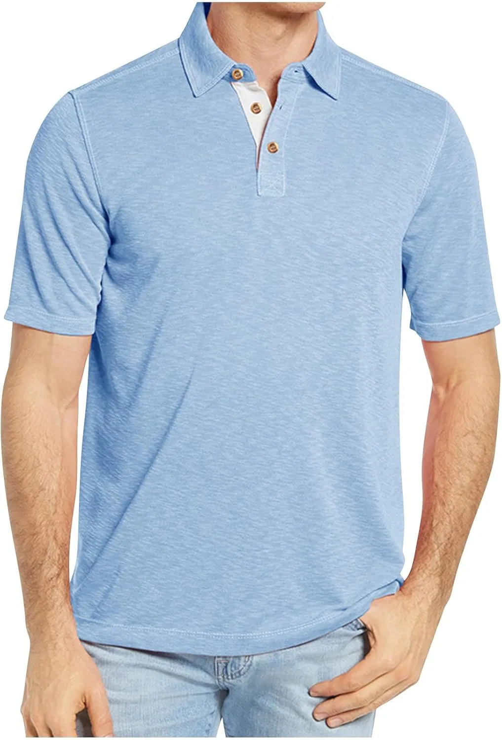 Футболка с коротким рукавом, классическая, Light Blue