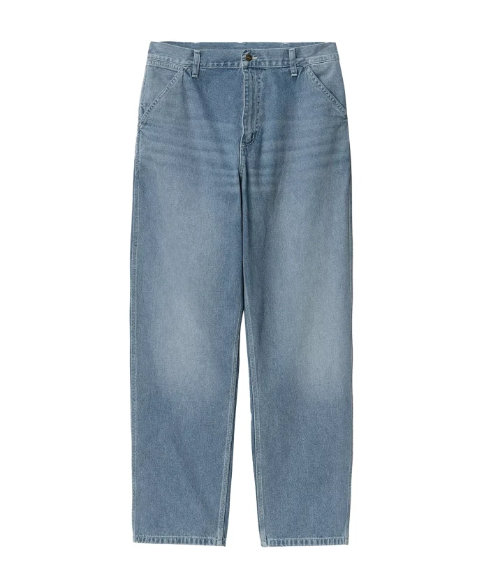 

Простые брюки, синий свет, настоящий выстиранный Carhartt Wip, синий
