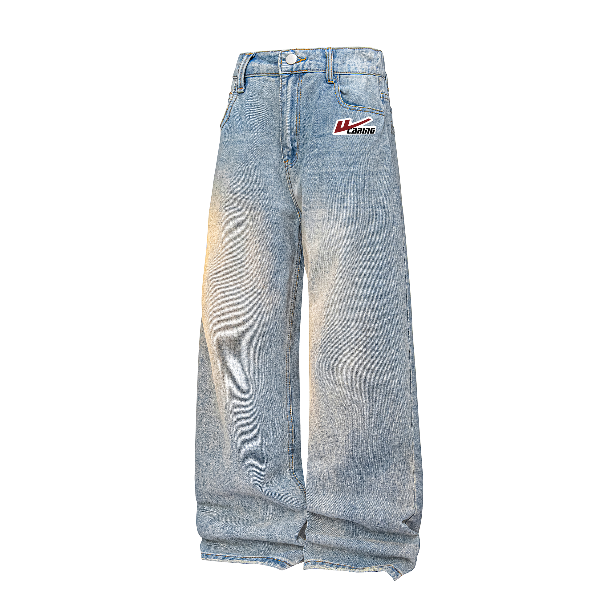 

Джинсы Unisex Moderate Straight Fit WARRIOR, светло-синий (diy badge)