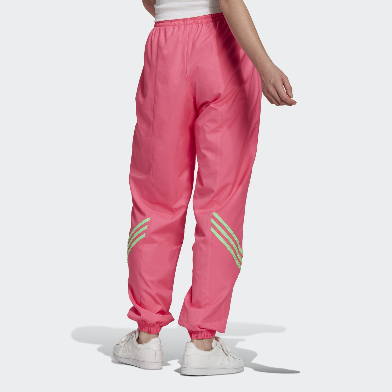 Swarovski X Knit спортивные штаны женские розовые Adidas Originals — фото 3