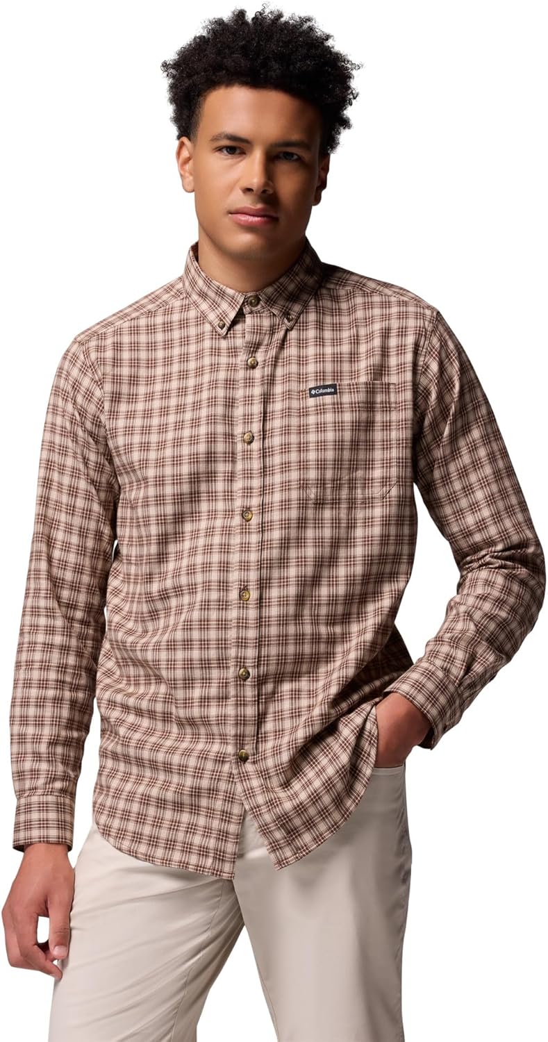 

Мужская рубашка Columbia Rapid Rivers II с длинным рукавом, Tobacco Falls Plaid