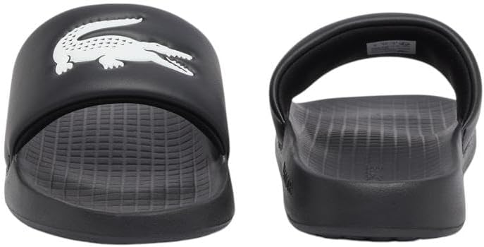 Lacoste мужские сандалии Serve Slide 1.0, Black & White Croc — фото 2