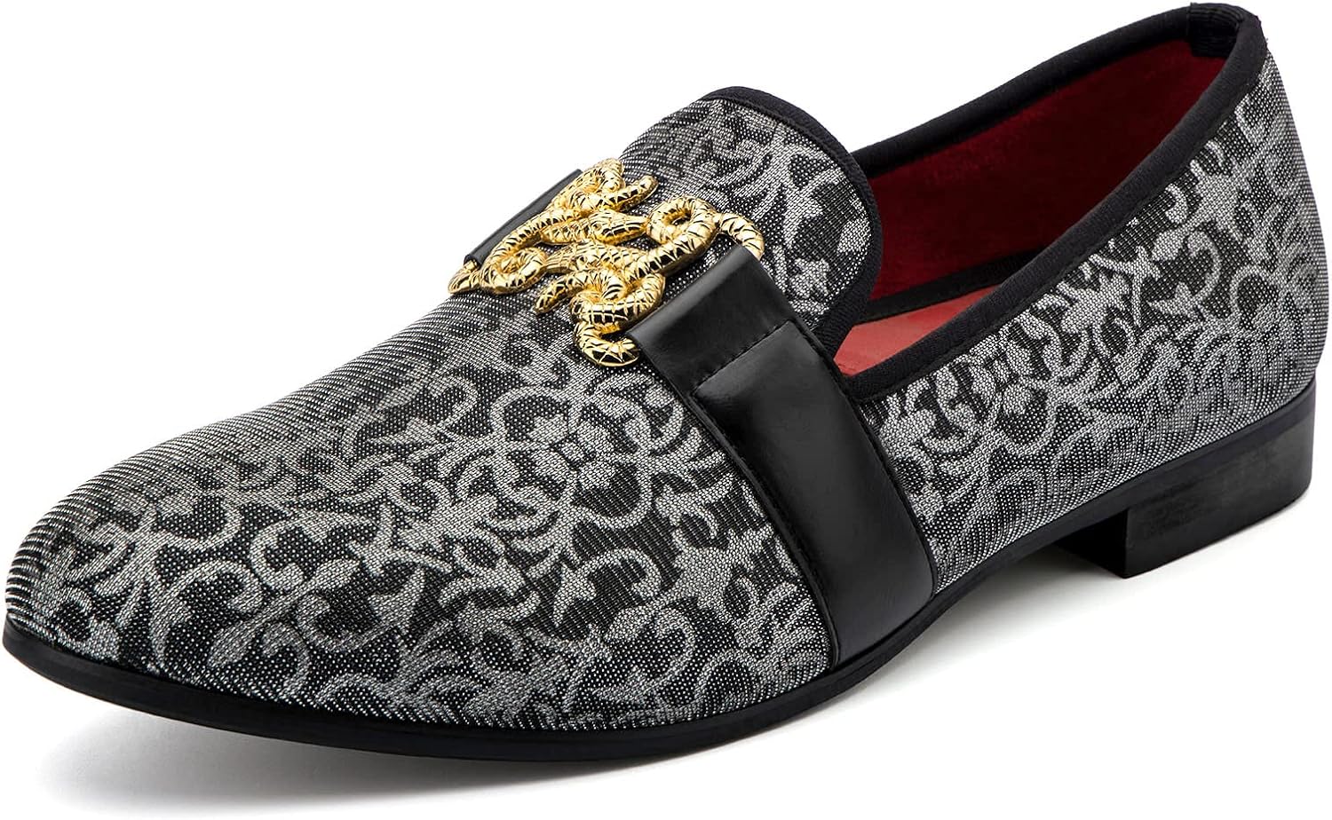 

Мужские бархатные лоферы Meijiana - стильная повседневная обувь с низким каблуком для мужчин, резиновая подошва и металлическая пряжка - идеально для делового и официального стиля, модная мужская обувь, черный