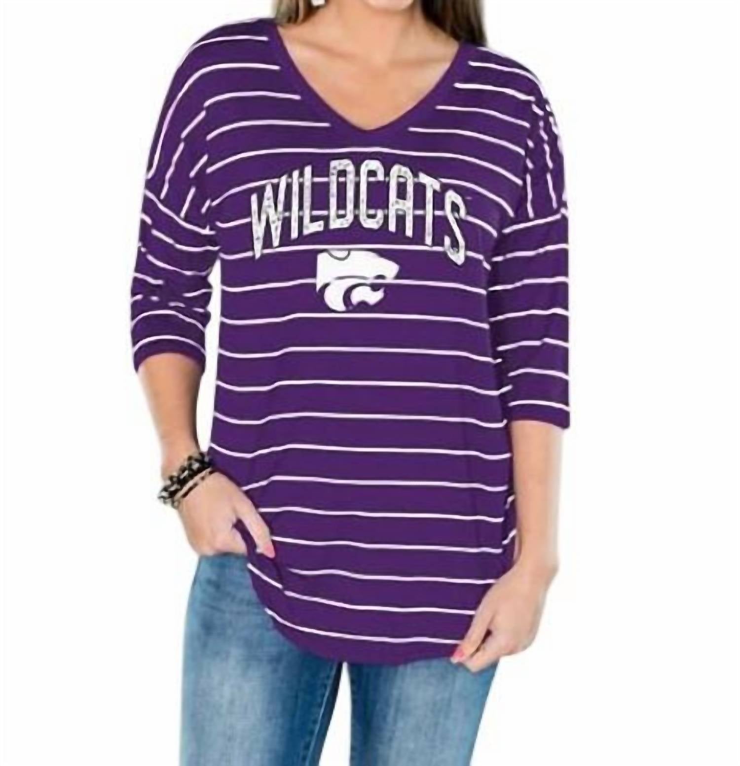 

Осенняя туника Kansas State University в фиолетовом цвете Gameday Couture