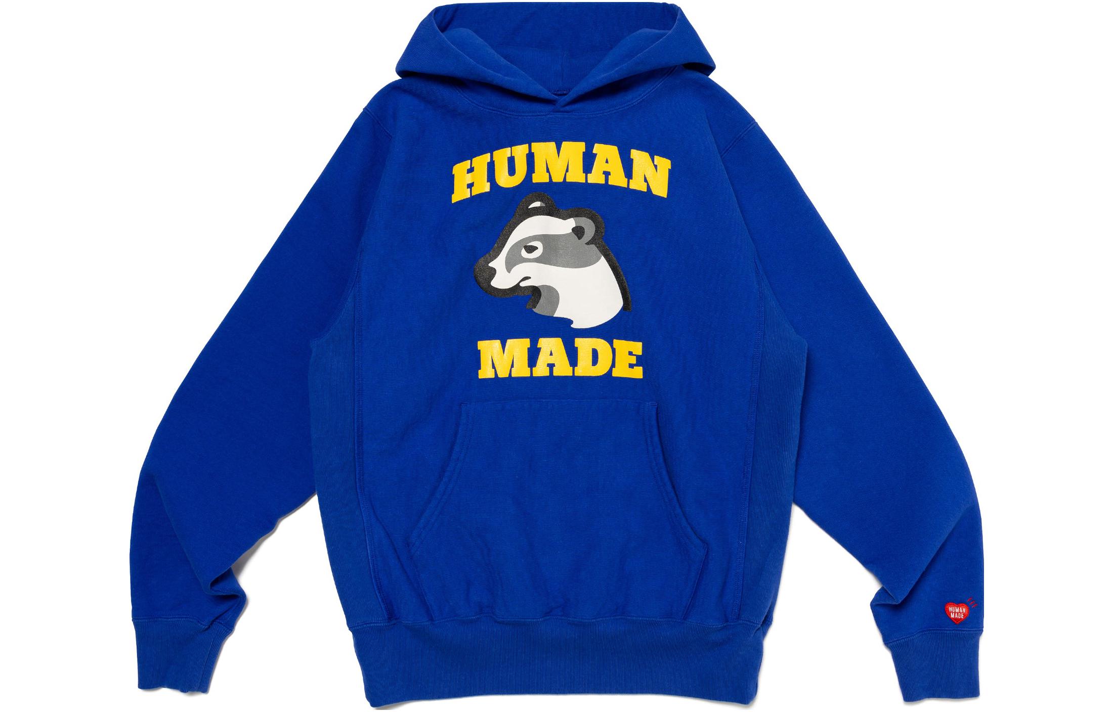

Толстовка с логотипом барсука HUMAN MADE, зеленая