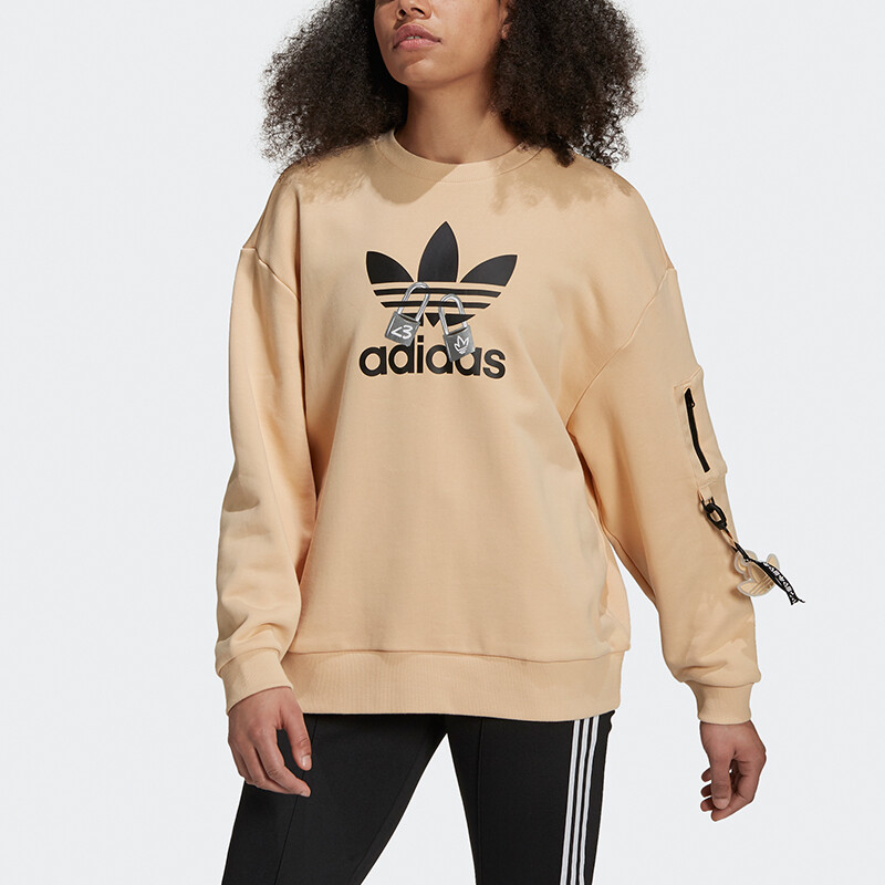 Свитшот женский янтарно-желтый Adidas Originals — фото 4