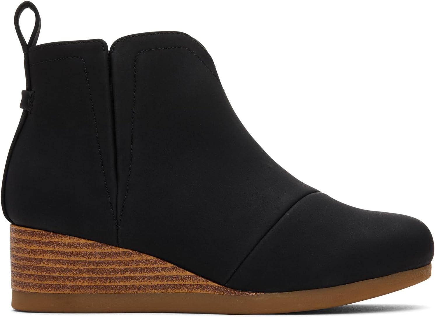 TOMS Girl's, Clare Boot - Little Kid & Big Kid, Black Pu Nubuck — фото 2