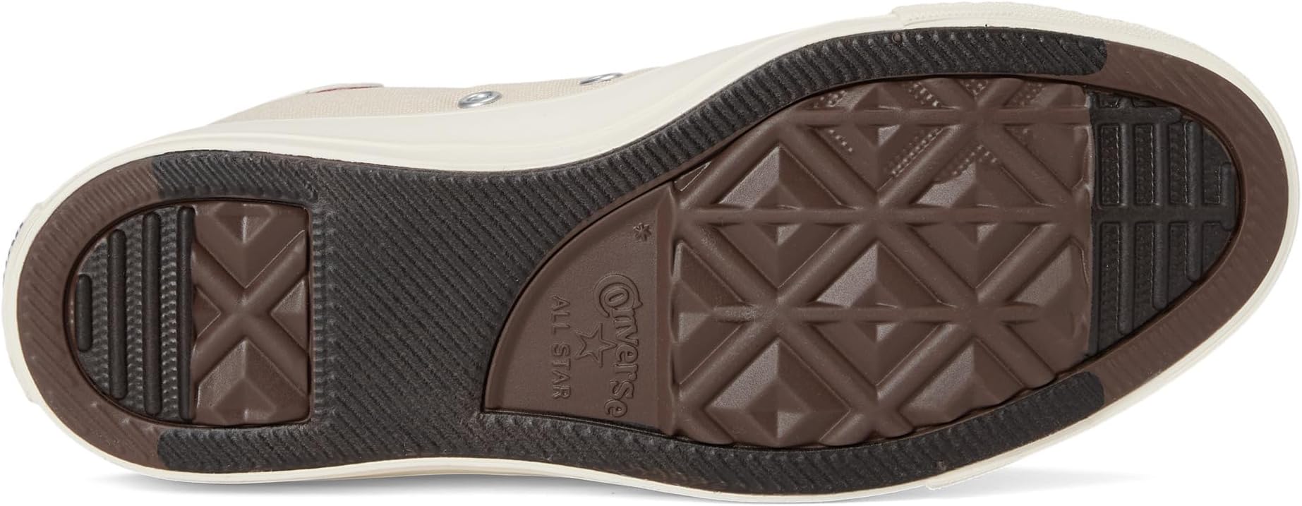 Кроссовки Converse Kids  Chuck Taylor All Star Checkered Accents, Light Dune/Egret/Red — фото 3