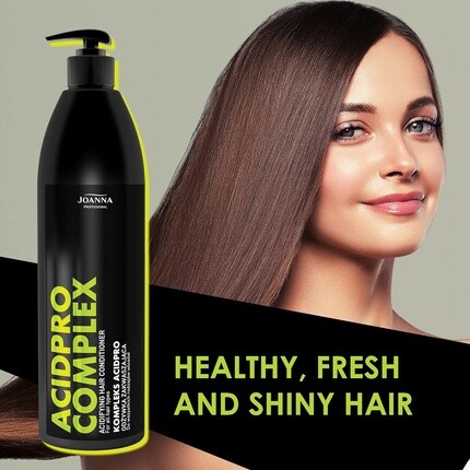 Joanna Professional AcidPro Complex Line Интенсивное лечение волос Кондиционер для балансировки pH, стабилизирующий цвет 1000г — фото 2