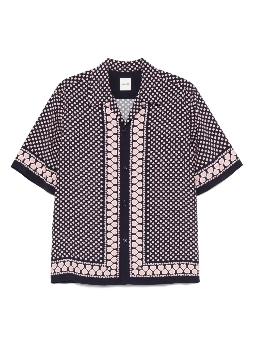 

Футболка с принтом Sandro, синий