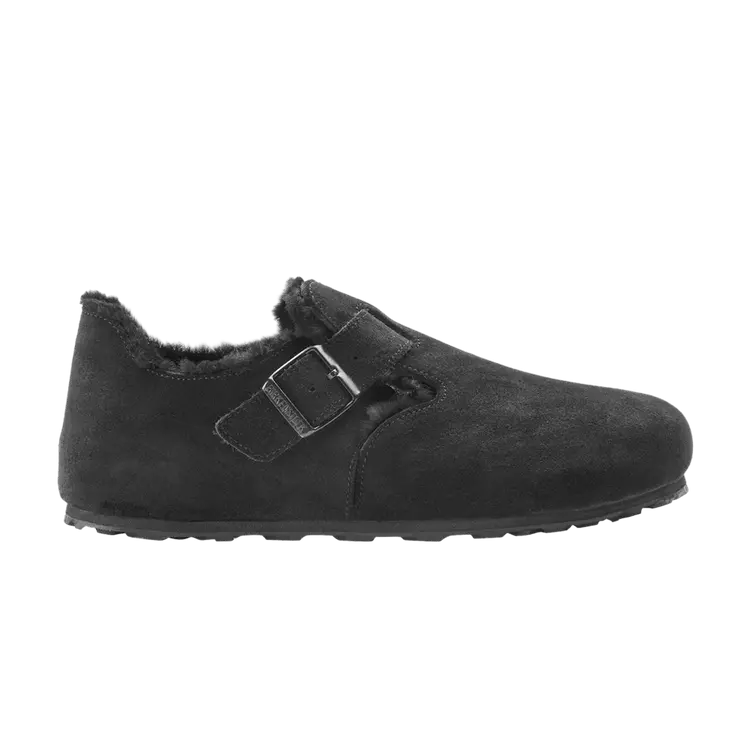 

Кроссовки Birkenstock London Shearling Suede Leather Black, черный