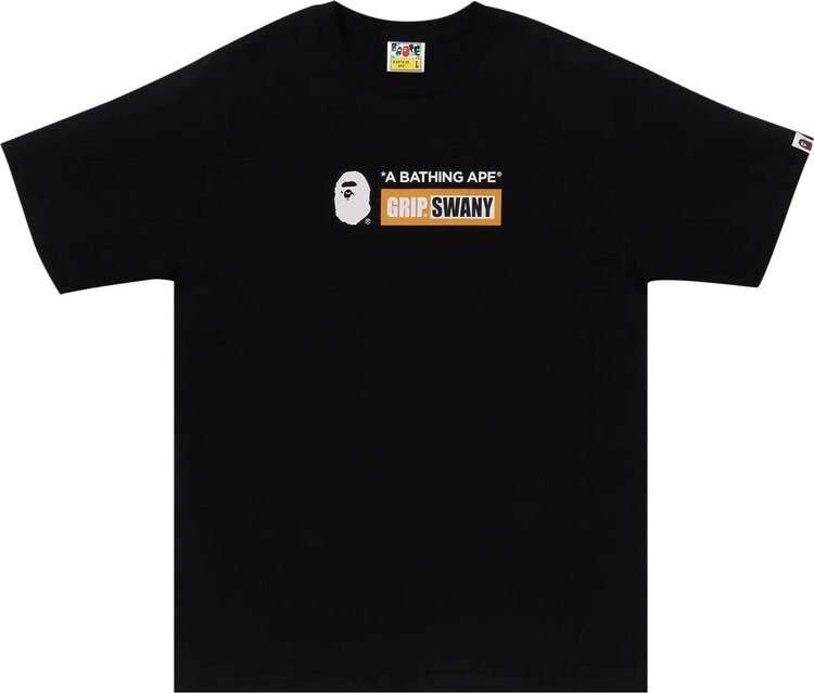 

Футболка BAPE x Grip Swany 'Black', черный