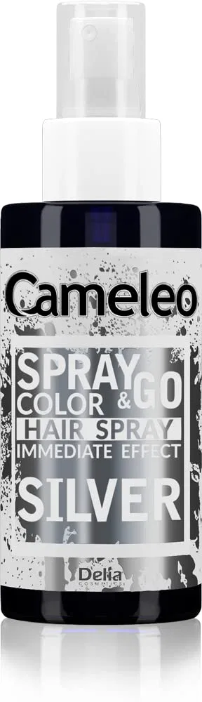 Спрей-краска для волос «Spray & Go» от Cameleo Cameleo, Silver