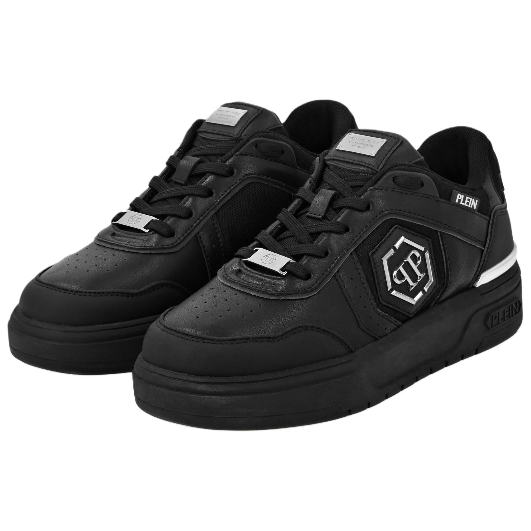 PHILIPP PLEIN Кроссовки для скейтбординга Sk8r Low top Unisex Black — фото 4