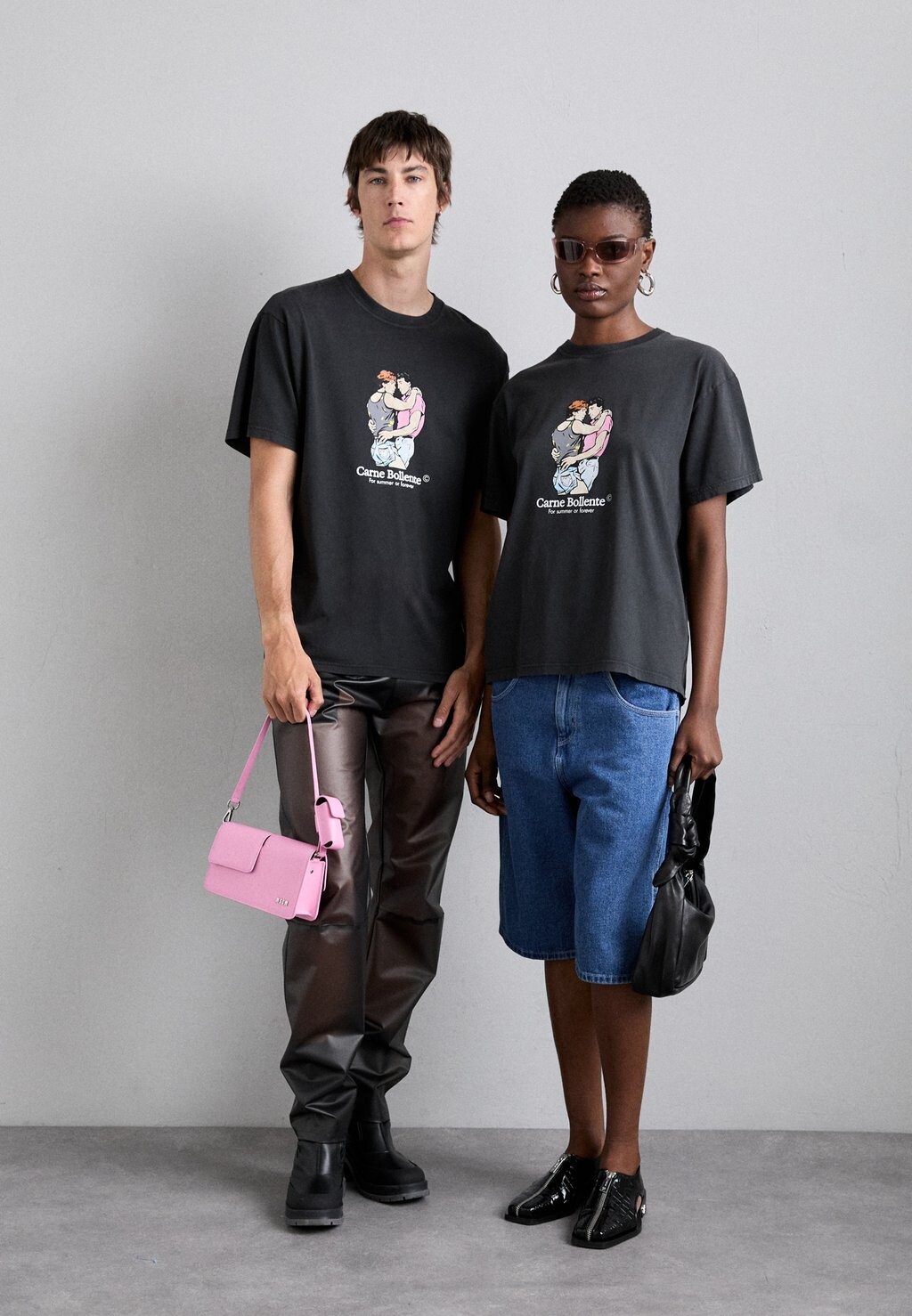 

Футболка с принтом Summer Of 69 Unisex Carne Bollente, стираная черная