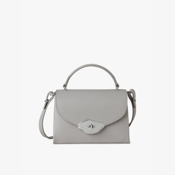 

Lana маленькая кожаная сумка с верхней ручкой Mulberry, серый