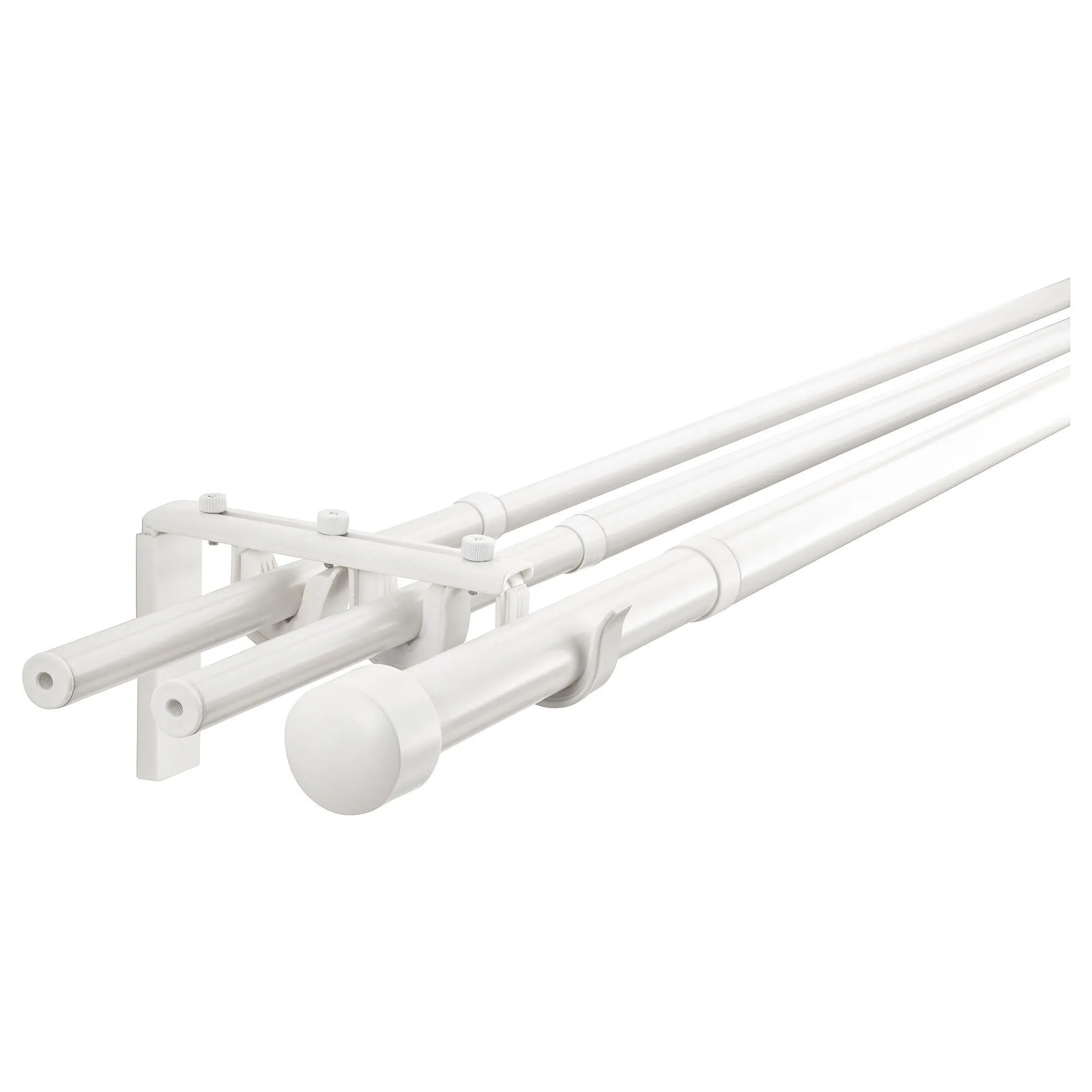 

Комплект карнизов, белый, 120-210 см, тройной RÄCKA/HUGAD IKEA