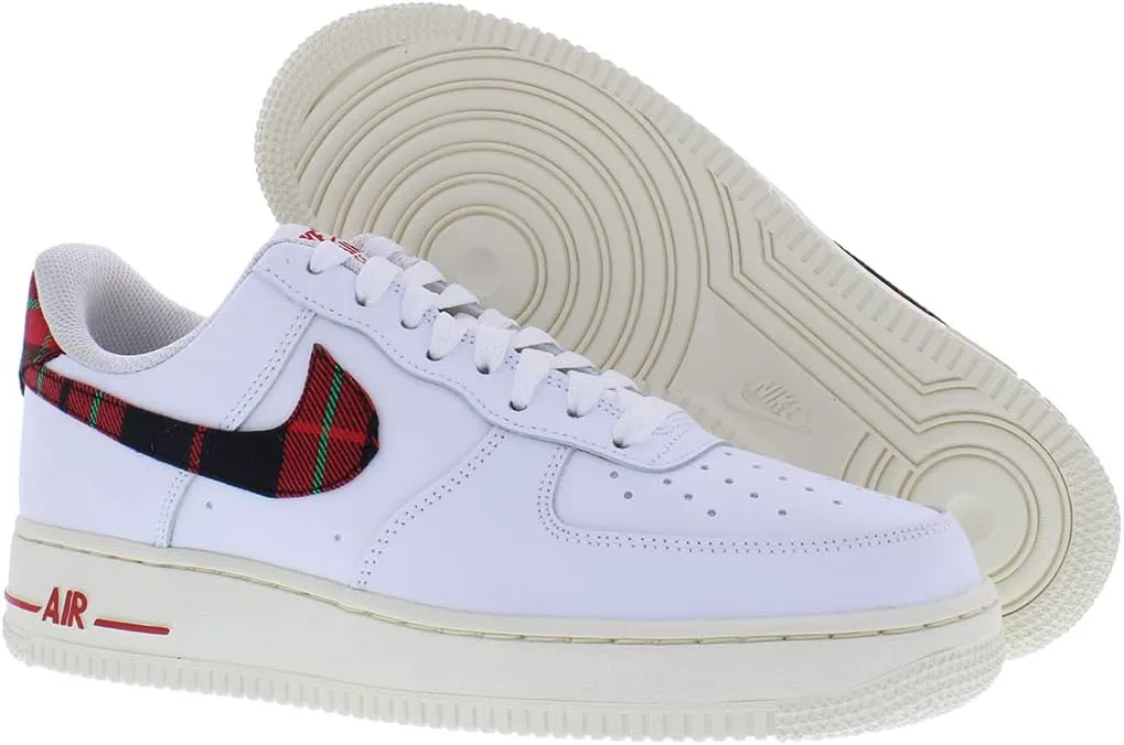 Мужские кроссовки Nike Air Force 1 '07 LV8, белый/красный/зеленый — фото 3
