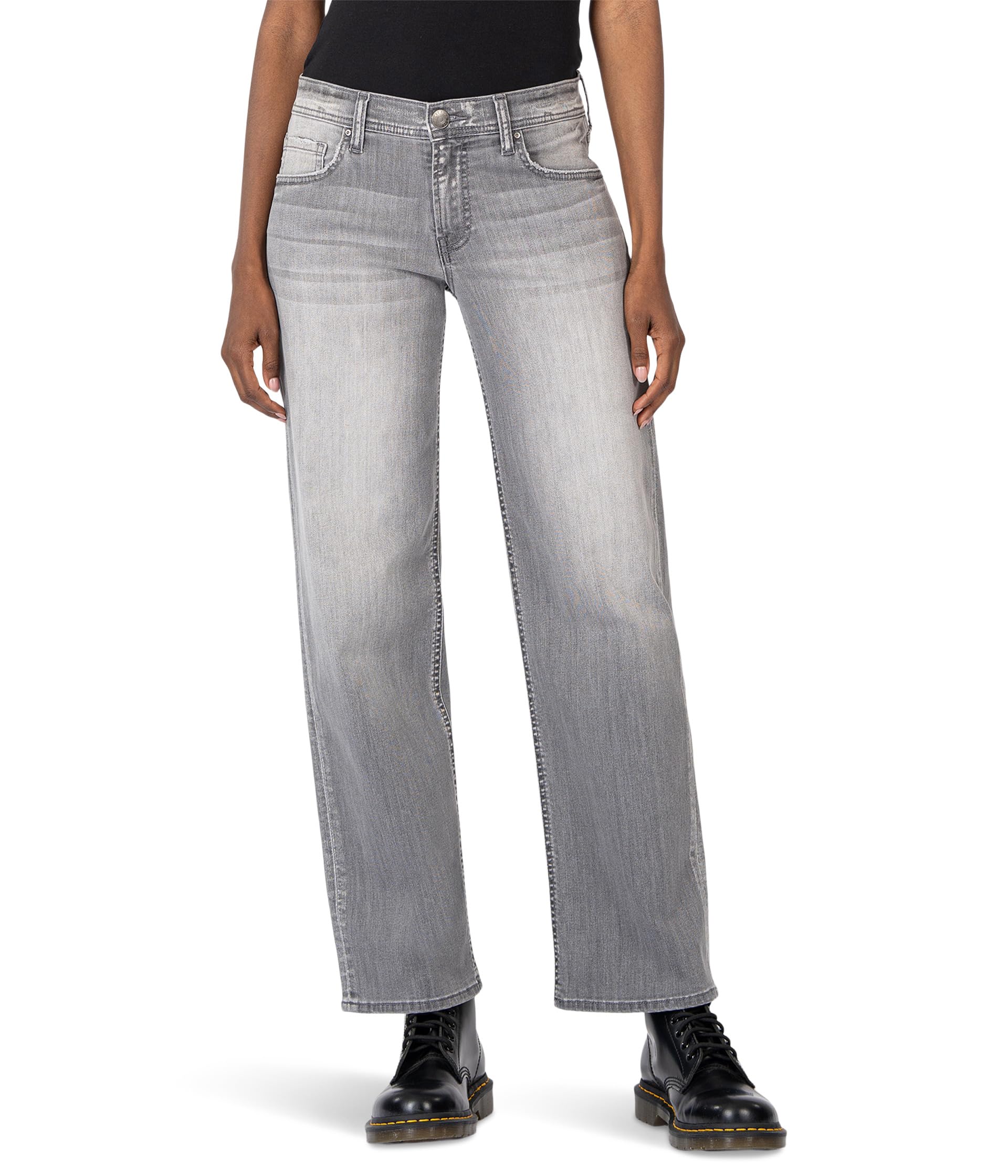 

Джинсы KUT from the Kloth Charlotte Mid Rise-Regular Hem, Explained