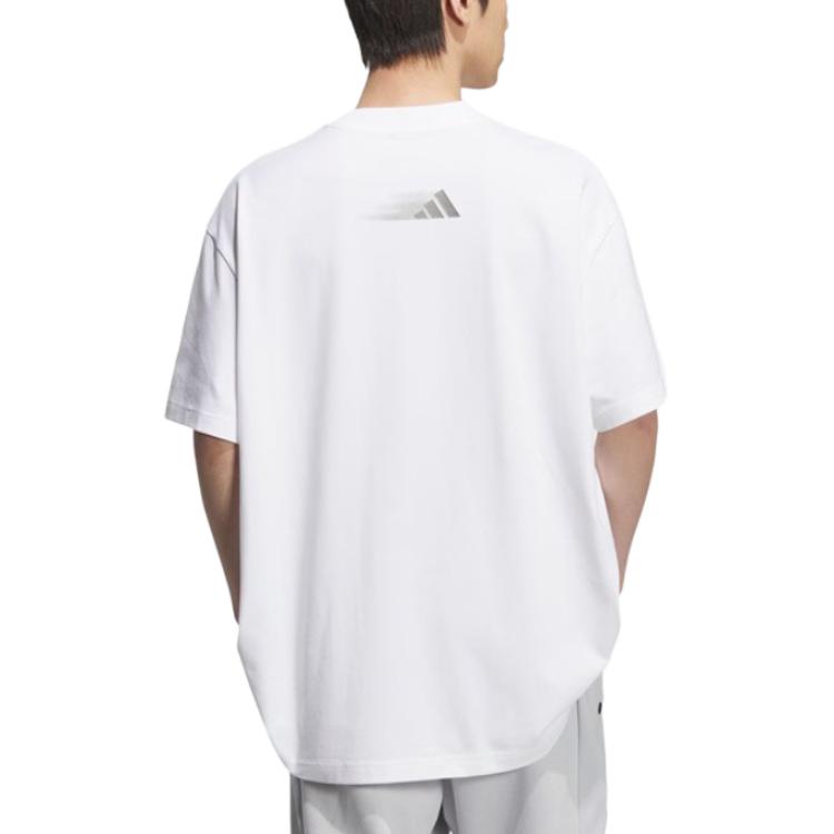 Футболка SS25 мужская Adidas, белый — фото 4