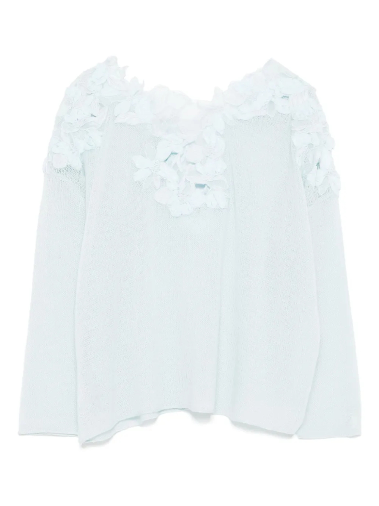 

Свитер с вышивкой Ermanno Scervino, синий