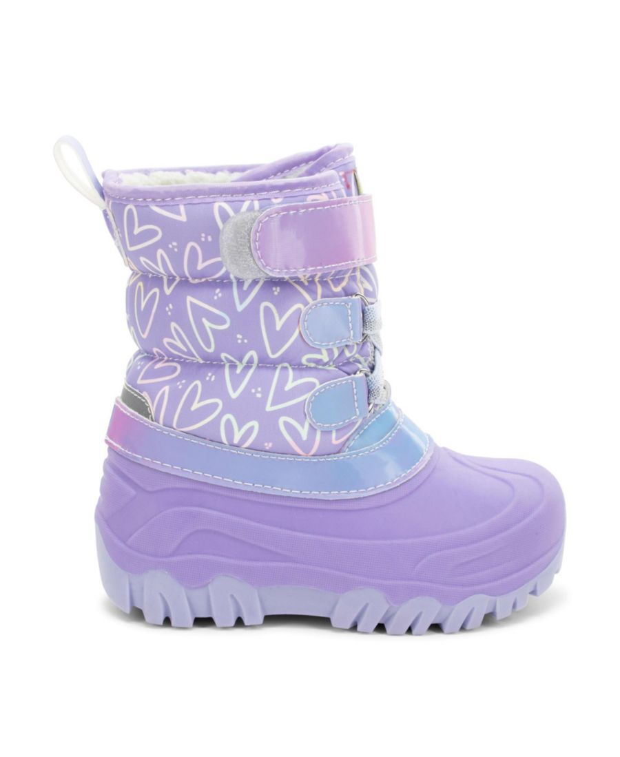 Детские зимние ботинки Ascend из искусственного меха Western Chief, Purple — фото 2